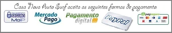 Estas so as formas de pagamento com as quais trabalhamos: Pagseguro, Paypal, Moip, Mercado Pago e Pagamento digital